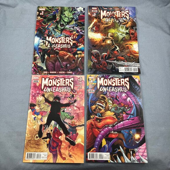 Monsters Unleashed Marvel 2017 Comic Book Lot 4 Issues #1 2 3 4 - Picture 1 of 2